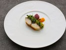 鰆の天火焼き ビーツと人参のコンディモン
