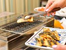 【朝食】焼き魚は炙ることもできます