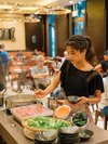 【朝食ビュッフェ】しゃぶしゃぶコーナー