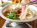 【ご夕食】柔らかな上州麦豚をさっぱり楽しむしゃぶしゃぶ