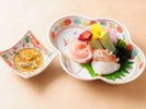 【ご夕食】さっぱり味わう新治産の鯉の洗い