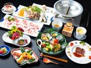 【ご夕食】しゃぶしゃぶコースで楽しむ上州麦豚のやさしい味わい