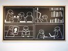 【イラスト】各所に直接描かれたねをはすのキャラクターたちを探してみて