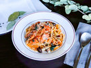 ・【昼食】ランチメニューの一例 日替わりパスタ