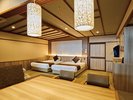 露天風呂付客室【山水亭】ユニバーサルツイン(2025年3月リニューアル)定員2名様でゆっくり寛ぎのひと時