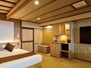 露天風呂付客室【山水亭】ユニバ-サルツイン(2025年3月リニュ-アル)車椅子のままご利用いただけます
