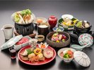 【夕食】2025年秋 木暮会席膳一例(群馬県内でもなかなか出回らない県産希少食材を使用した厳選料理)