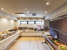 朝食ビュッフェコーナー