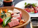 【夏の清夏プラン】旬の夏野菜や新鮮な海の幸のお造り3種、牛ステーキなど!リーズナブルな少量美味プラン