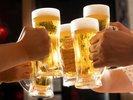 夕食ビュッフェで楽しめるキリン&アサヒ等ビールやワインなど飲み物もフリーフロー