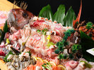 <Dinner Buffet>地魚の造り船盛水揚げに応じた新鮮な地魚をお楽しみいただけます。