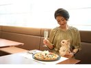 ワンちゃんと一緒にお食事が可能!