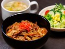 無料夕食サービス:金の牛丼