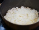 ■朝食<釜炊きご飯>※お米は富山県産米「富富富(ふふふ)」。旨味や甘みが多く、香りやツヤが良いです!