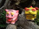 シーサーの色付け体験
