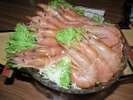 【夕食バイキング】赤エビ食べ放題!サイズが大きめの旨味がたっぷりつまった食べごたえのあるエビです。