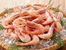【夕食バイキング】甘えび食べ放題!生で食べるのが一番!口に入れたときのプリプリした食感、甘みが格別