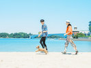 【お散歩コース】愛犬家に人気の白い砂浜の散歩エリア。落ち着いた雰囲気に包まれたビーチでのんびりと。