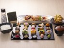 夕食【極上 房州手巻き寿司】金目鯛煮付と地海苔かき揚げ付きでお料理アップグレード!(オプション)