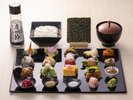 夕食【房州手巻き寿司】約20種類の旬菜をお好みで組合せてつくるオリジナル手巻き寿司をご賞味ください