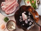 爽風_春野菜と信州プレミアム牛肉・信州米豚ロースのしゃぶしゃぶ〜桜の香り〜(2026/3/31〜6/8まで)