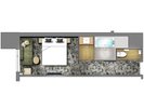 スーペリアキング平面図(お部屋によりレイアウトが異なる場合がございます)