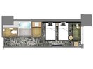 スーペリアツイン平面図(お部屋によりレイアウトが異なる場合がございます)