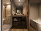 全室洗い場付バスルームと独立洗面台、独立トイレを完備