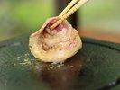 *【牡丹肉の焼肉】京都産の猪肉はくさみが全く無く、上質な脂の旨味があります。