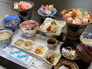 ・【ご夕食一例/キムチ鍋膳】色とりどりの食材を使用した御膳をご堪能ください