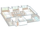 エグゼクティブシックスベイビュー/ベッド幅:110cm×6台、ソファベッド100cm×1台