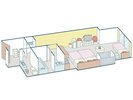 キッズルーム/ベッド幅:140cm×1台、110cm×1台、デイベッド92cm×1台、ベビーベッド×1台