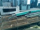 東京駅線路側の景色