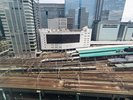 東京駅線路側の景色