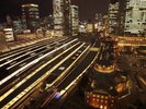 東京駅線路側の景色