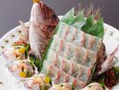 鯛姿造り(写真は5名様盛り)