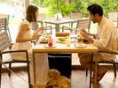 ワンちゃんと一緒にお食事できる「Two Tails cafe」