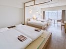 【スタンダードファミリー/和洋室】明るく開放的な和洋の空間。窓の外には広大な景色が広がります。