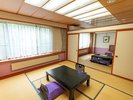 【和室8畳×2間】最大6名様までご利用可。ファミリーやグループ利用にオススメ!