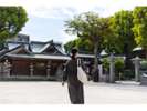 櫛田神社は、博多の氏神・総鎮守。5月の博多どんたく、7月の博多祇園山笠などの祭事を行う。
