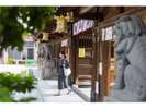 櫛田神社の中を見学していると、大きな飾り山笠が目に入ります。