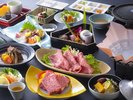 神戸ビーフ&和牛のお料理が5品もついた肉づくしプレミアム会席