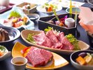 神戸牛ステーキ・しゃぶしゃぶをはじめ神戸ビーフ&和牛のお料理が5品もついた肉づくしプレミアム会席
