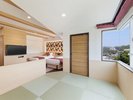 【デラックス和洋室】山側のお部屋です。自然の中でゆったりとお過ごしください