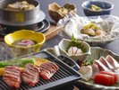 土地の恵み会席(一例)