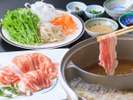 1泊2食付Bプラン土曜日/冨士桜ポークの豚しゃぶ膳(イメージ)