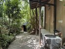中庭の休憩処
