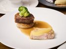 ・【シェホシノフレンチディナー一例・肉料理】霧降高原牛のポワレ、山葵風味 等