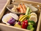 ・【夏料理一例:蒸篭蒸し】季節のお野菜