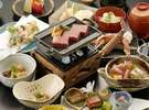 カニ海鮮付き福島牛ステーキ膳